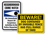 Home Security Signs