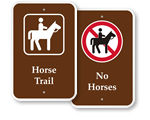 Horse Trail Signs