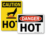 Hot Surface Labels