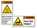 Hot Warning Labels