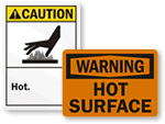 Hot Surface Labels