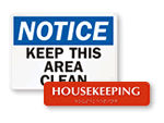 Housekeeping Signs