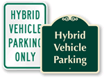 Hybrid Vehicle Parking Signs