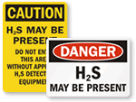Hydrogen Sulfide Signs