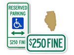 Illinois Parking Signs, Fire Lane Signs and Other Regulated Signs