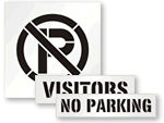 In Stock Stencils For Your Parking Lot