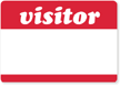 In Stock Visitor Badge stickers make your guests feel welcome.