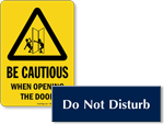 Instructional & Courtesy Door Signs