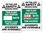 On the Job Safety Scoreboards