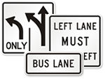 Lane Use Control Signs