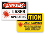 Laser Warning Signs