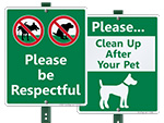 LawnBoss® Dog Poop Signs