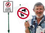 LawnBoss Dog Poop Signs