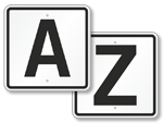 Parking Lot Letter Signs
