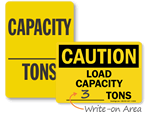 Load Capacity Signs