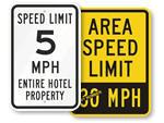 Location Speed Limit Signs