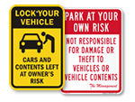 Lock Your Car Signs