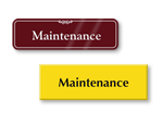 Maintenance Room Signs