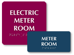 Meter Room Signs