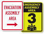 More Assembly Point Signs