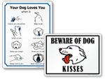 Pets at Play Signs