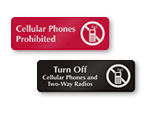 No Cell Phone Signs