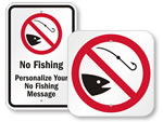 No Fishing Signs