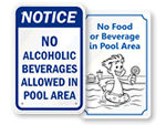 No Food or Drink Signs