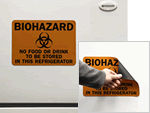 No Food or Drink in Refrigerator Stickers