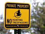 No Hunting Signs