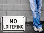 No Loitering Signs