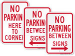 No Parking Between Signs