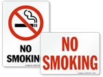 No Smoking Signs