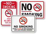 No Smoking Signs