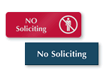 No Soliciting Signs