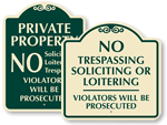 No Soliciting Signs