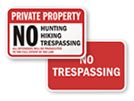 No Trespassing Signs