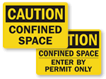 Confined Space Labels