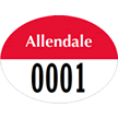 Oval Parking Stickers