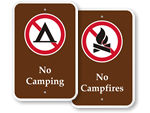 Park Prohibition Signs