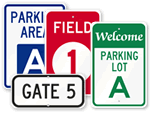 School Parking Lot Signs