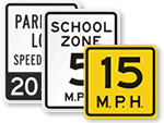 Parking Lot Speed Limit Signs