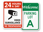 Parking Lot Security Signs