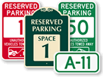 Parking Spot Signs