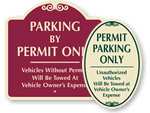 Decorative Parking Permit Signs