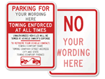 Custom Parking Signs