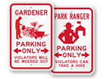 Parking Signs – by Profession