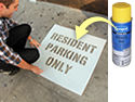 Reserved Parking Stencils