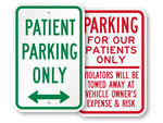 Patient Parking Signs