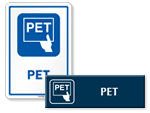 PET Door Signs